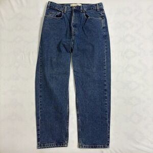 GAP Straight Leg Jeans Women's Size 34x29 Blue Wash Denim Relaxed Fit